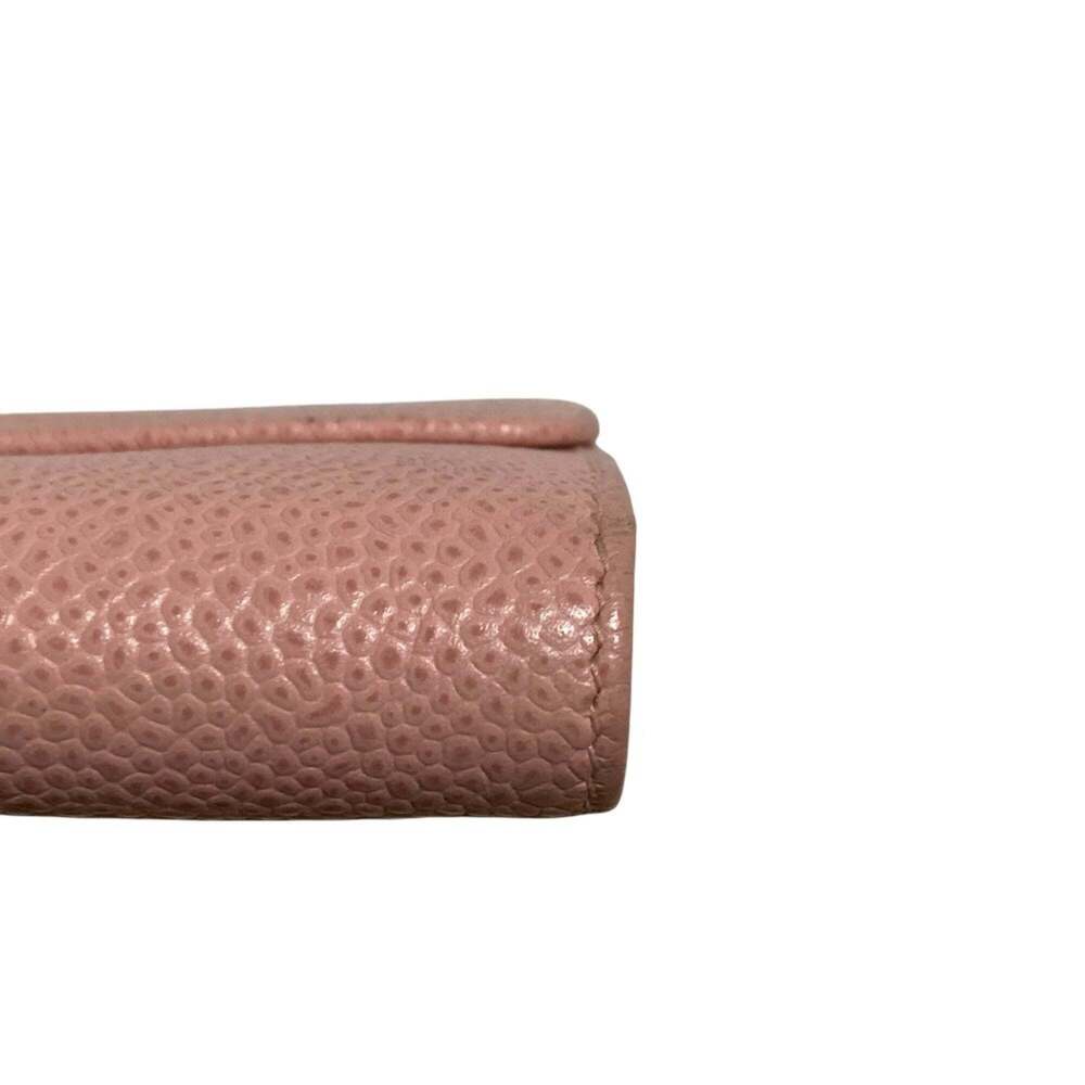 CHANEL Authentic Pink Caviar Leather Logo Wallet - Picture 10 of 12